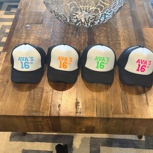 Personalized 16th Birthday Trucker Hats - Ava Only - 8 Available